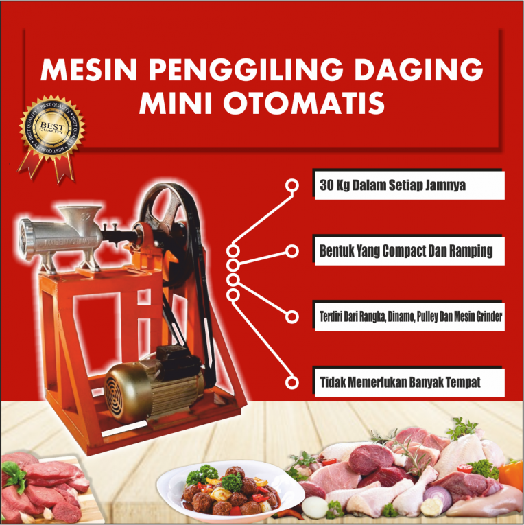 Mesin Penggiling Daging Mini Otomatis
