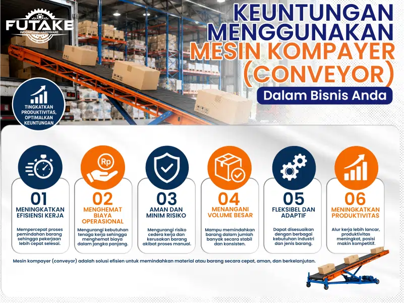 Keuntungan penggunaan mesin conveyor untuk meningkatkan produktivitas bisnis