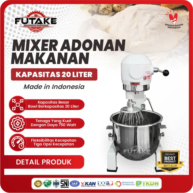 Standing Mixer Kapasitas 20 Liter