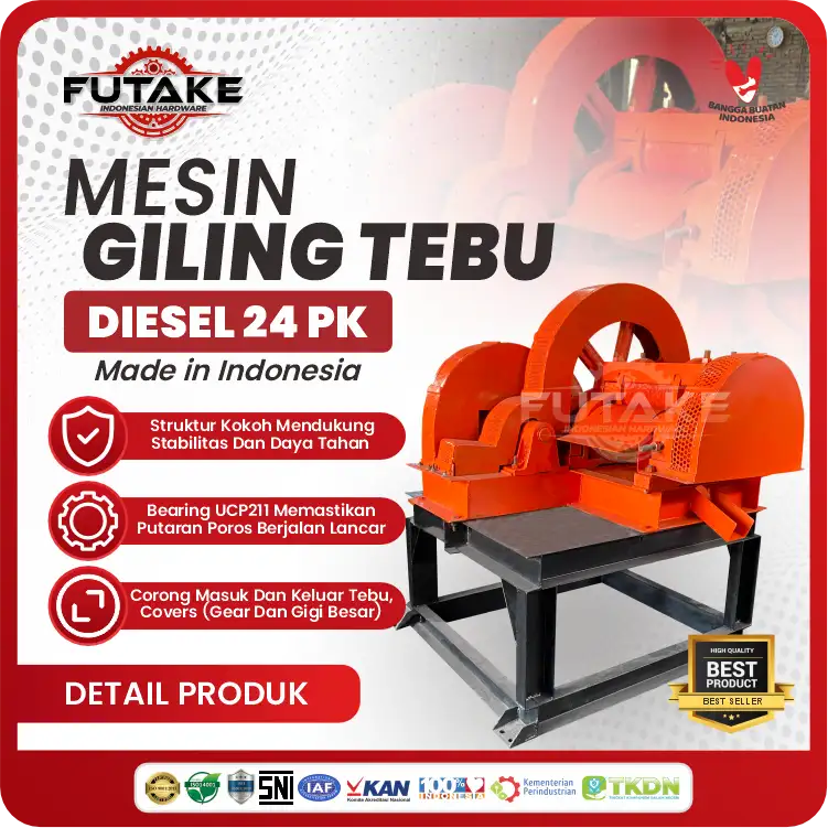 spesifikasi Mesin Giling Tebu Diesel 24 PK