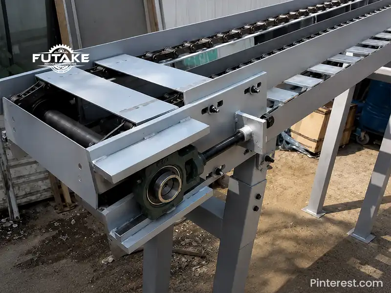 gambar slat conveyor