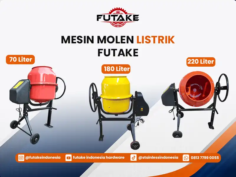 Memilih mesin molen sesuai kebutuhan dan skala proyek konstruksi