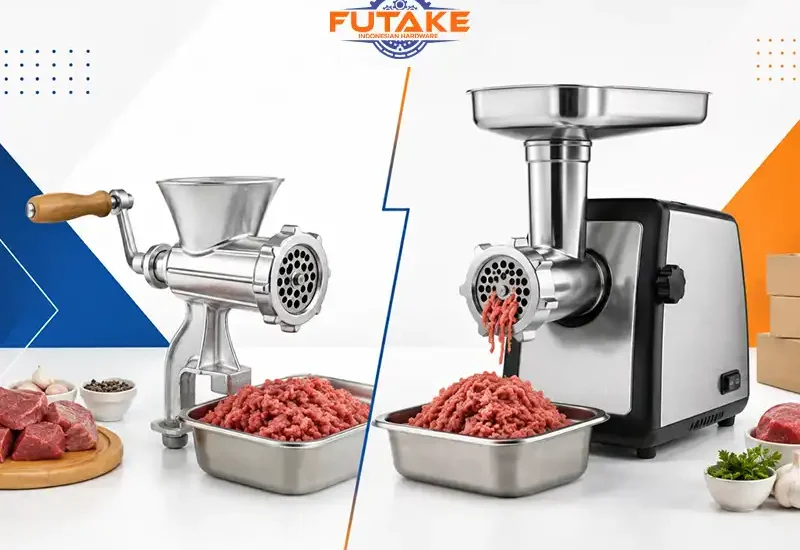 Mesin giling daging manual vs listrik untuk kebutuhan usaha
