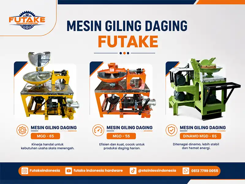 Mesin giling daging Futake untuk mendukung kebutuhan produksi usaha